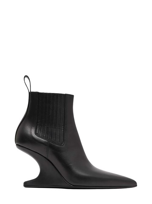 Stivaletti con zeppa scultorea RICK OWENS | RP02F5879LOOEC09